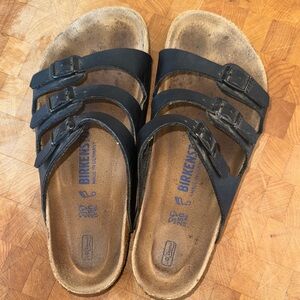 Birkenstock Triple Strap Black Sandals